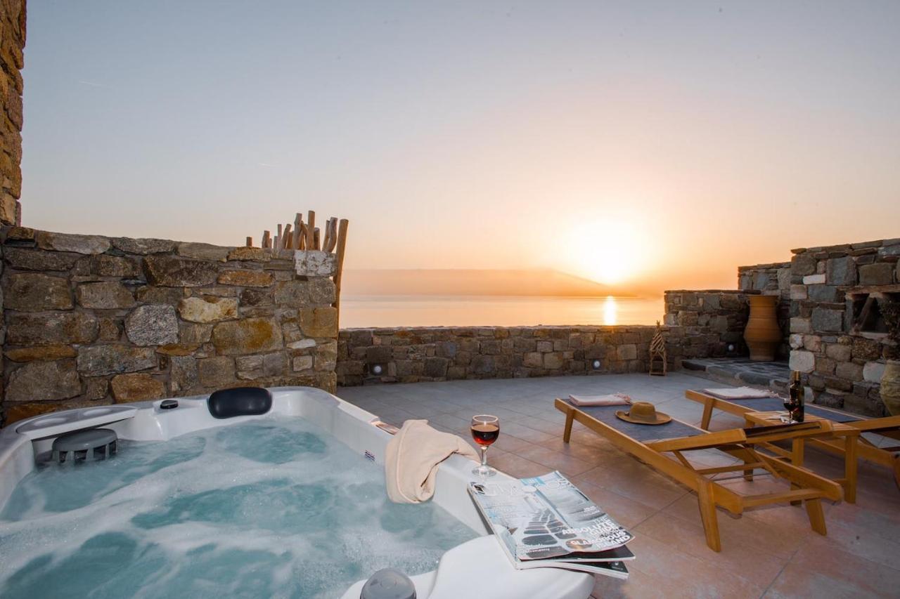 Gorgeous Studio In Cycladic Architecture Overlooking The Aegean Apartment Houlakia  Ngoại thất bức ảnh