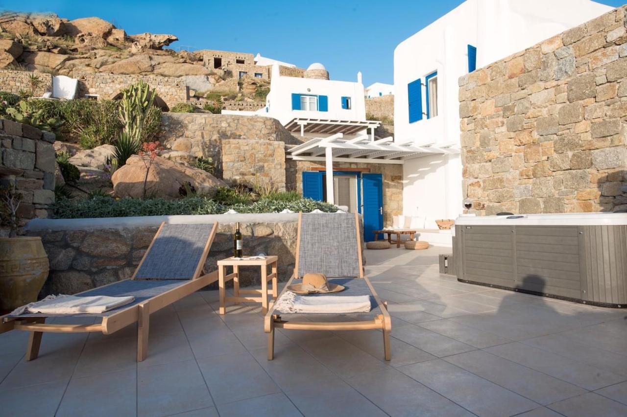 Gorgeous Studio In Cycladic Architecture Overlooking The Aegean Apartment Houlakia  Ngoại thất bức ảnh