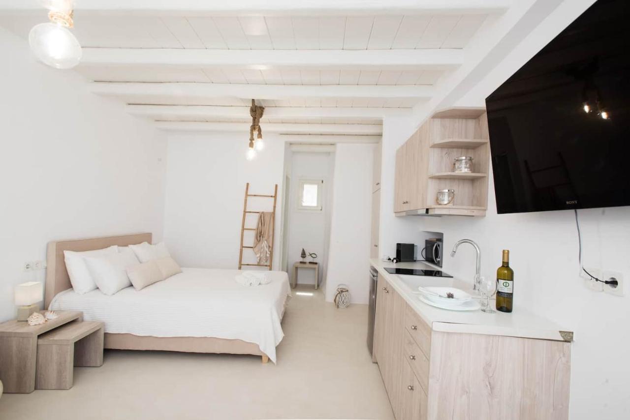 Gorgeous Studio In Cycladic Architecture Overlooking The Aegean Apartment Houlakia  Ngoại thất bức ảnh