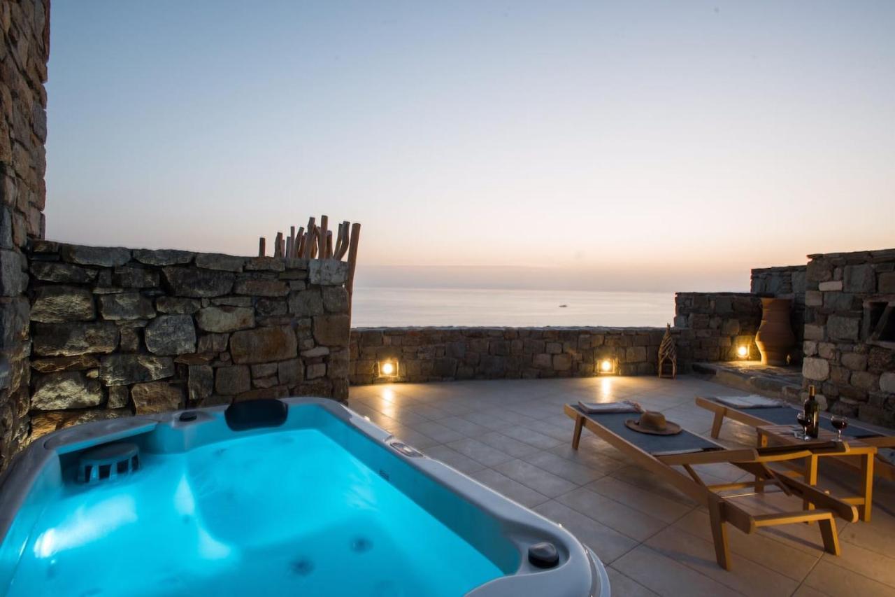 Gorgeous Studio In Cycladic Architecture Overlooking The Aegean Apartment Houlakia  Ngoại thất bức ảnh